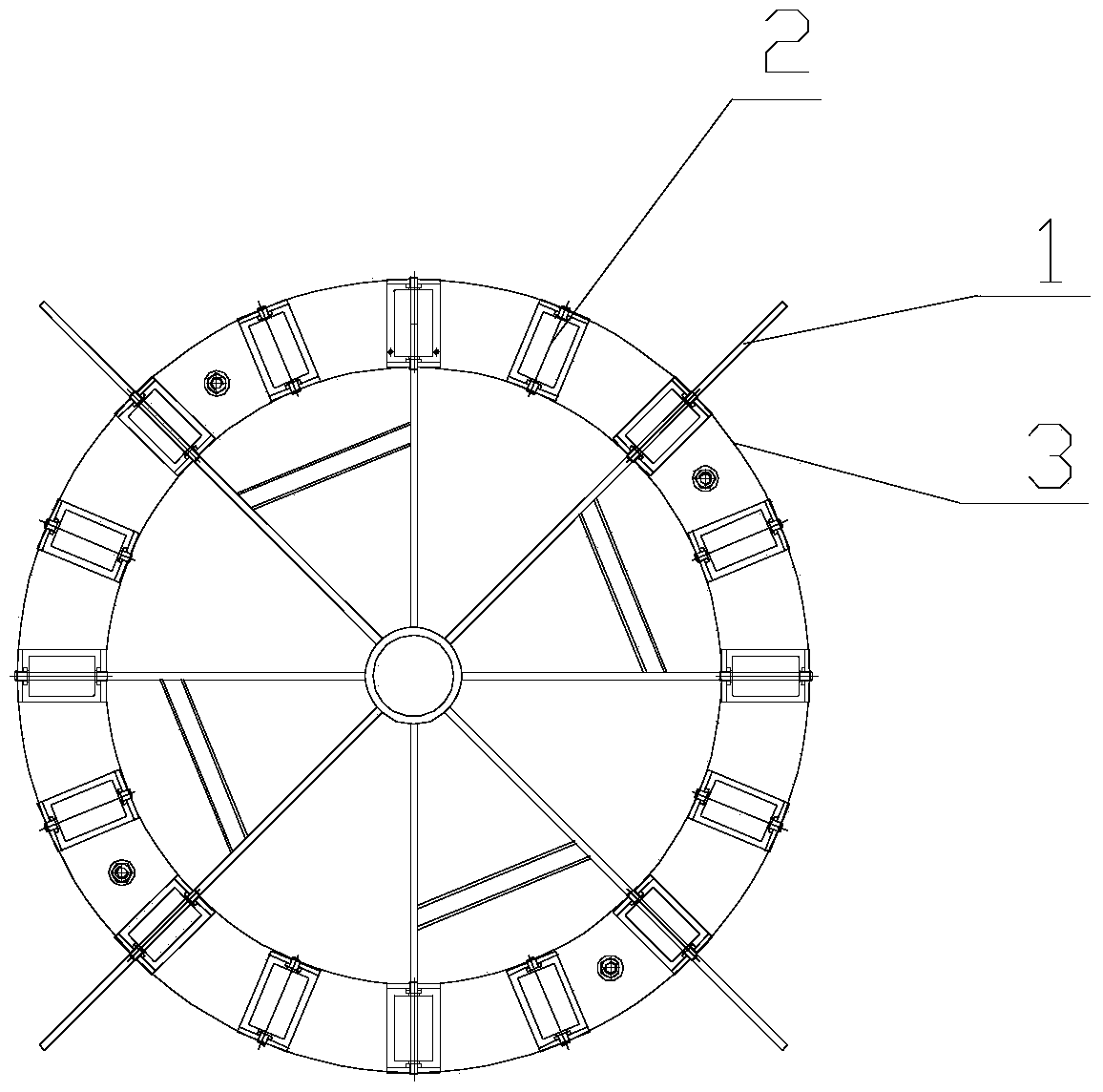 Paint-spraying rotary frame for motor