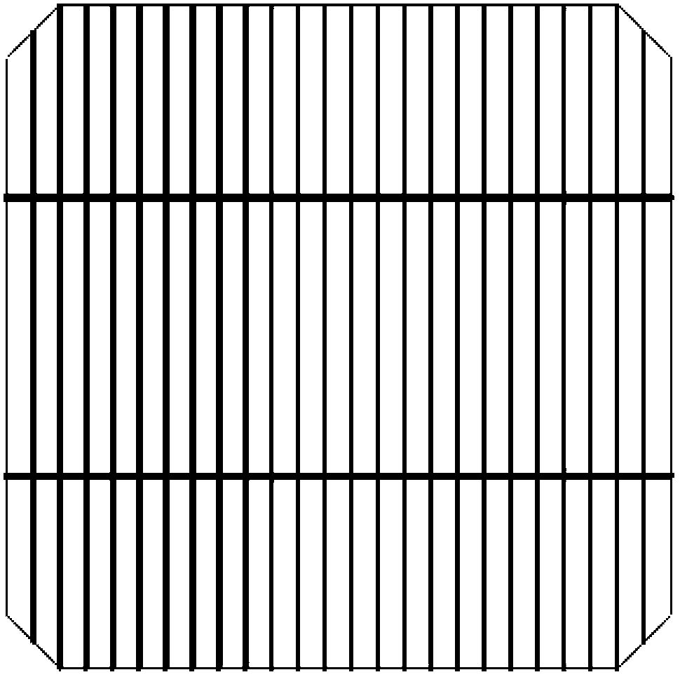 Process for preparing cathode grid line of solar cell