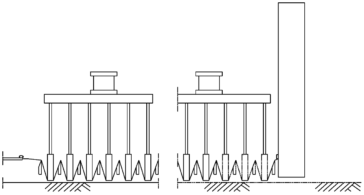 Silk pressing device applied to mixed lawn silk planting machine