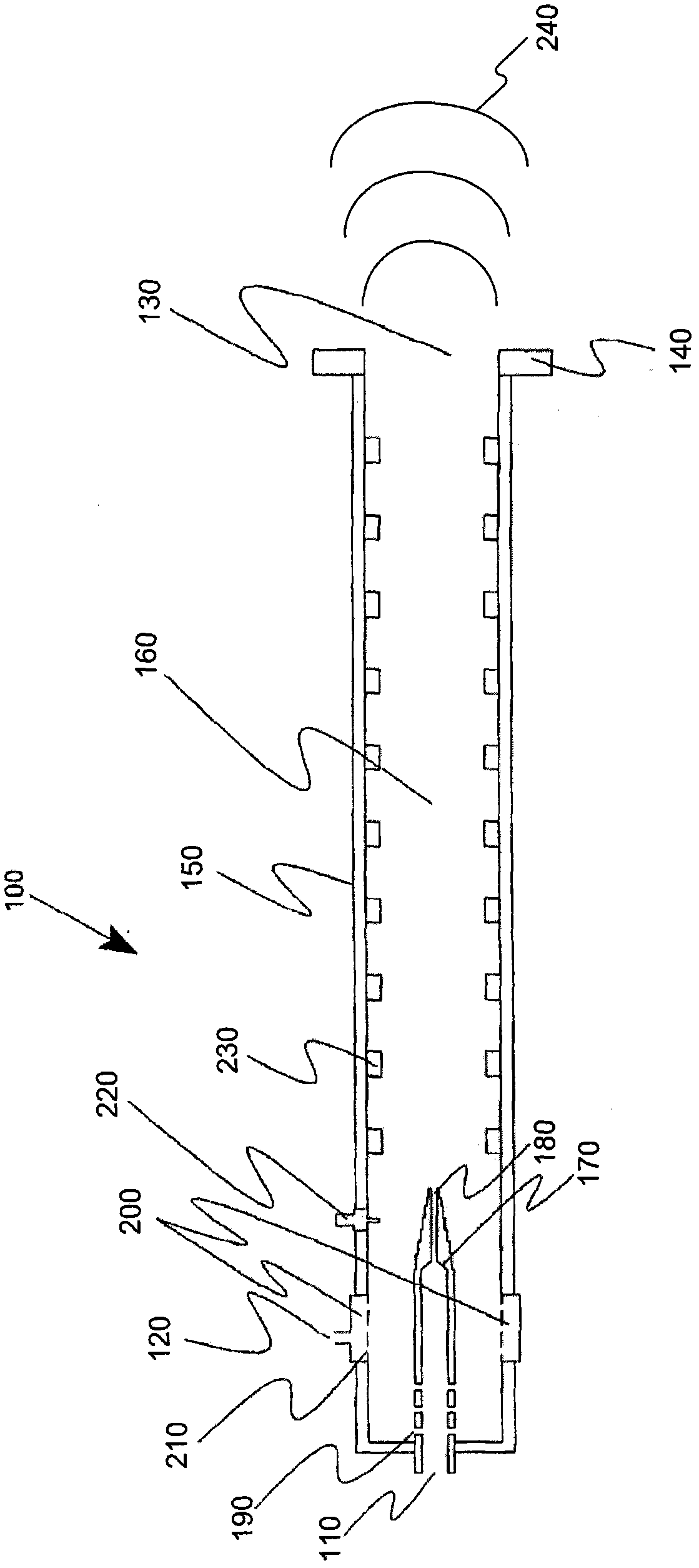 Pulse detonation cleaning unit with multiple folded flow paths