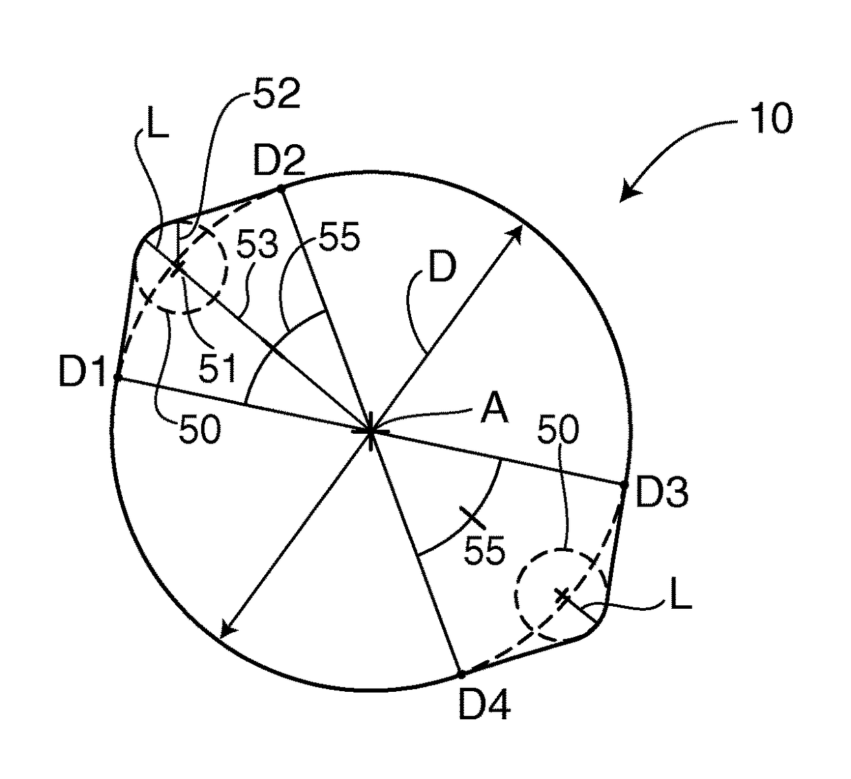 Dual-lobed cam for a camshaft and engine assembly