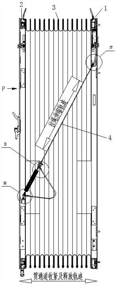 Through channel with novel rapid tightening mechanism