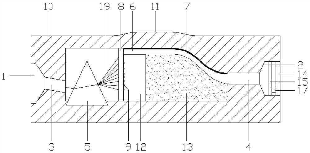 An optical information color-changing anti-counterfeiting device