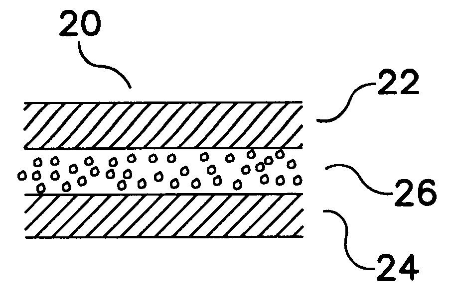 Absorbent structure and method