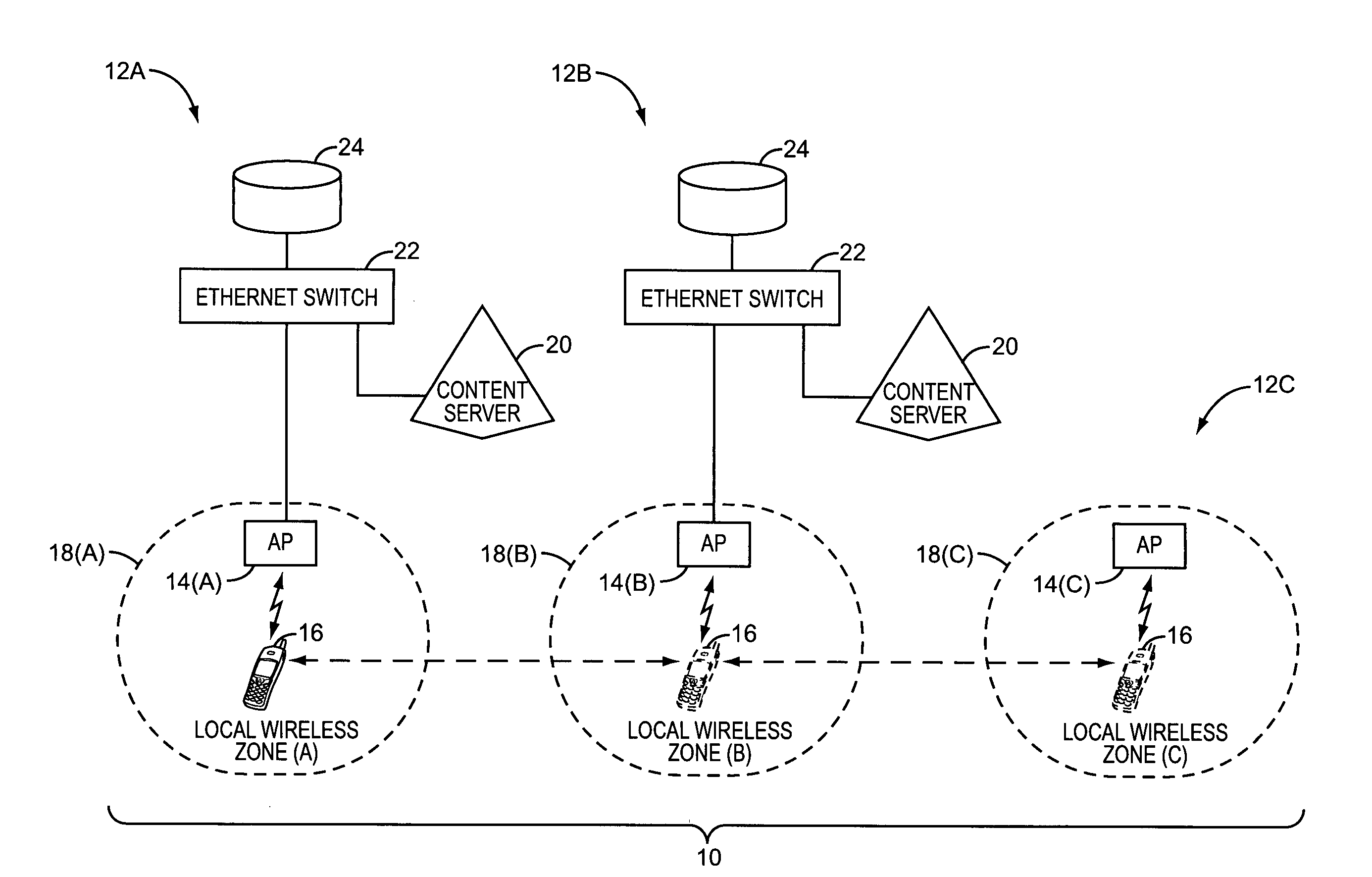 Providing location-based information in local wireless zones