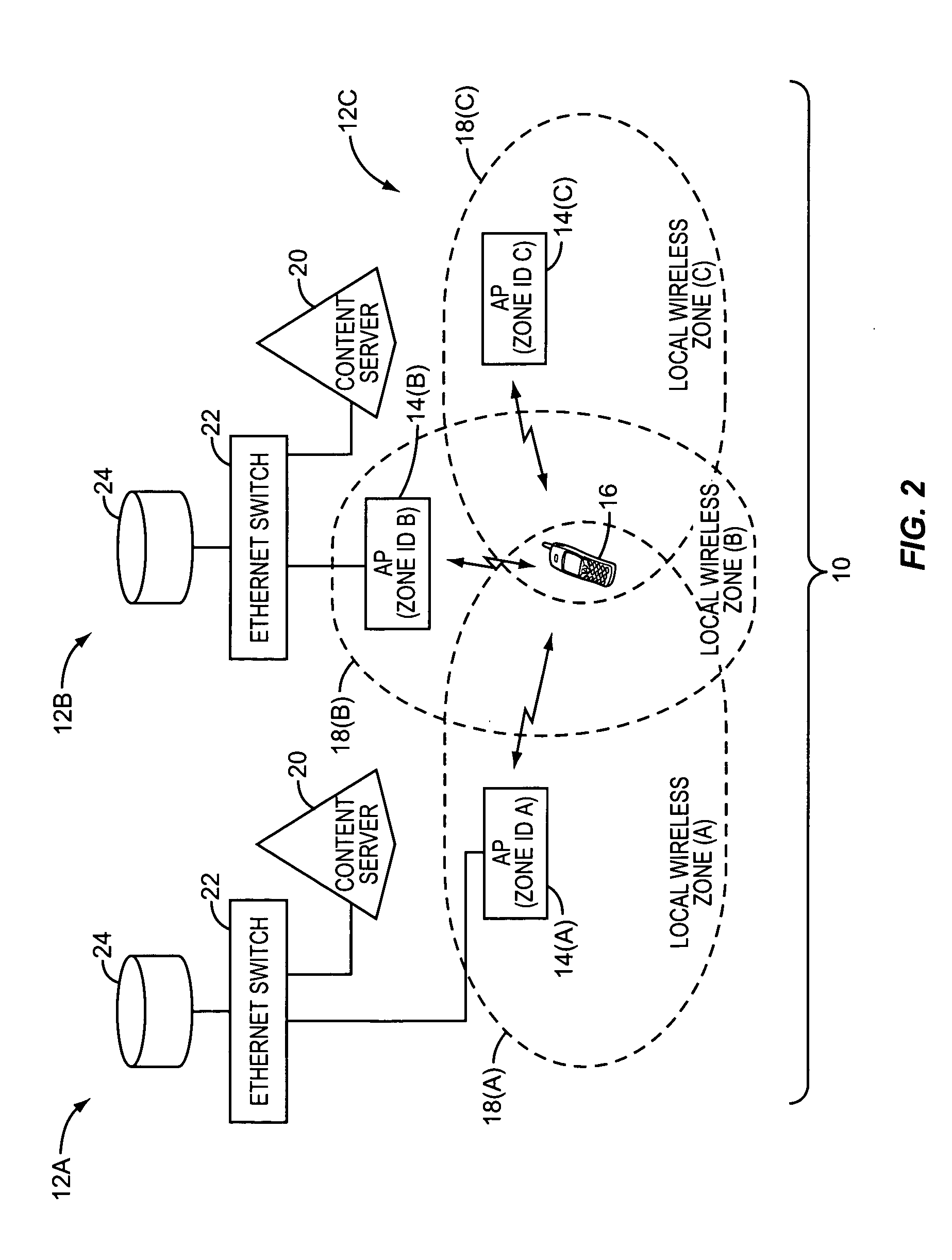 Providing location-based information in local wireless zones