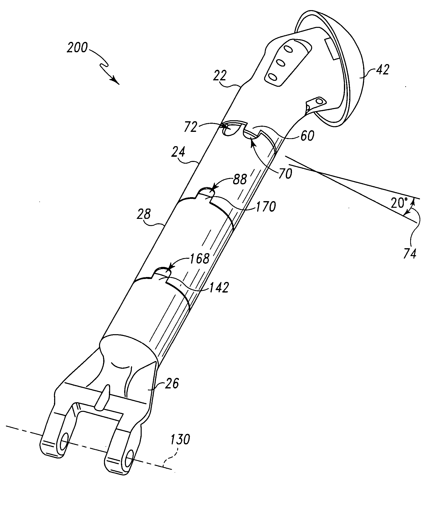 Modular long bone prosthesis for partial or total bone replacement