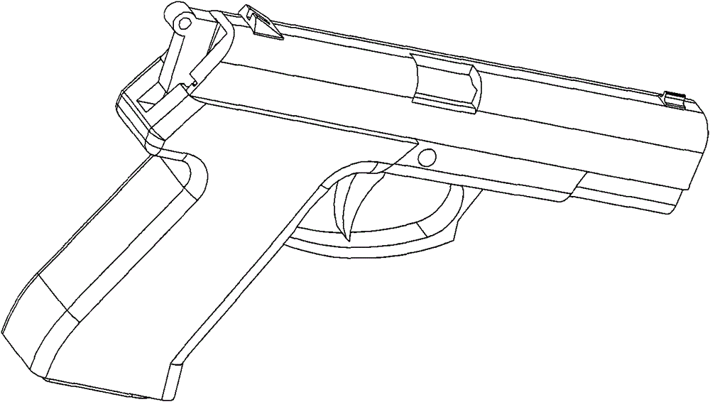 Gun for laser stimulation shooting training