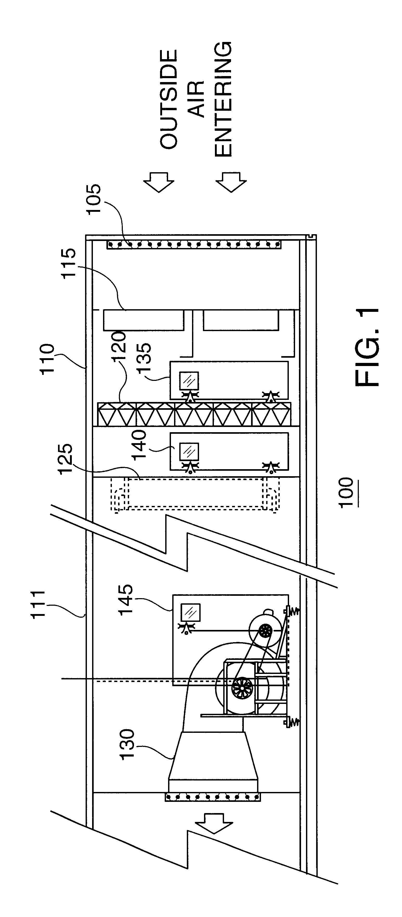 Snow extractor for use with an air handling system