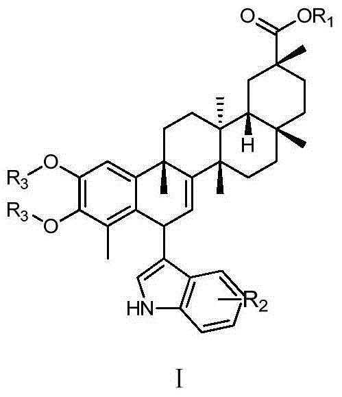 Tripterine derivative, and preparation method and use thereof