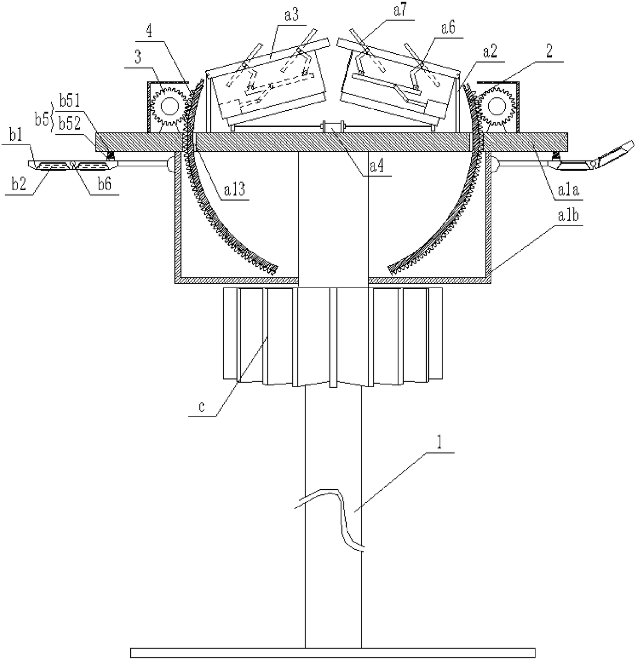 Streetlamp system achieving multi-angle solar energy collection