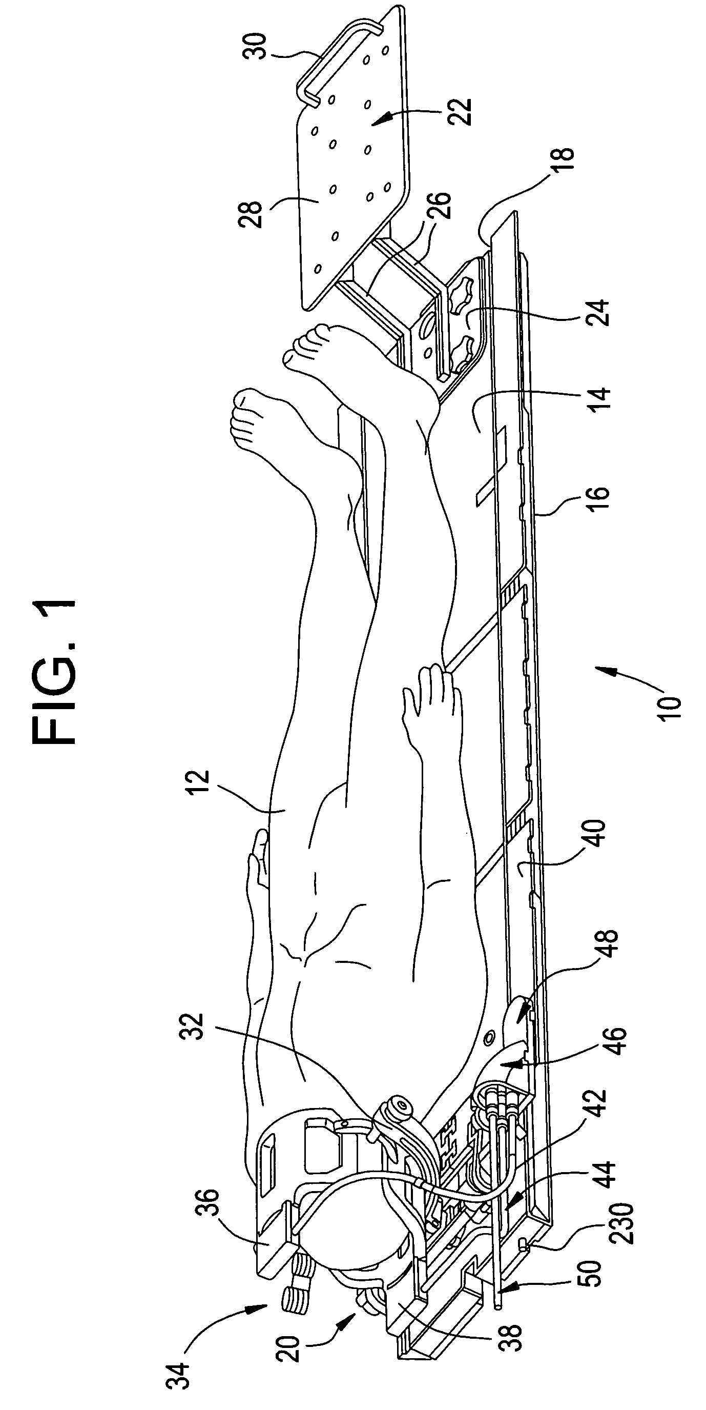 System, method and apparatus for surgical patient table