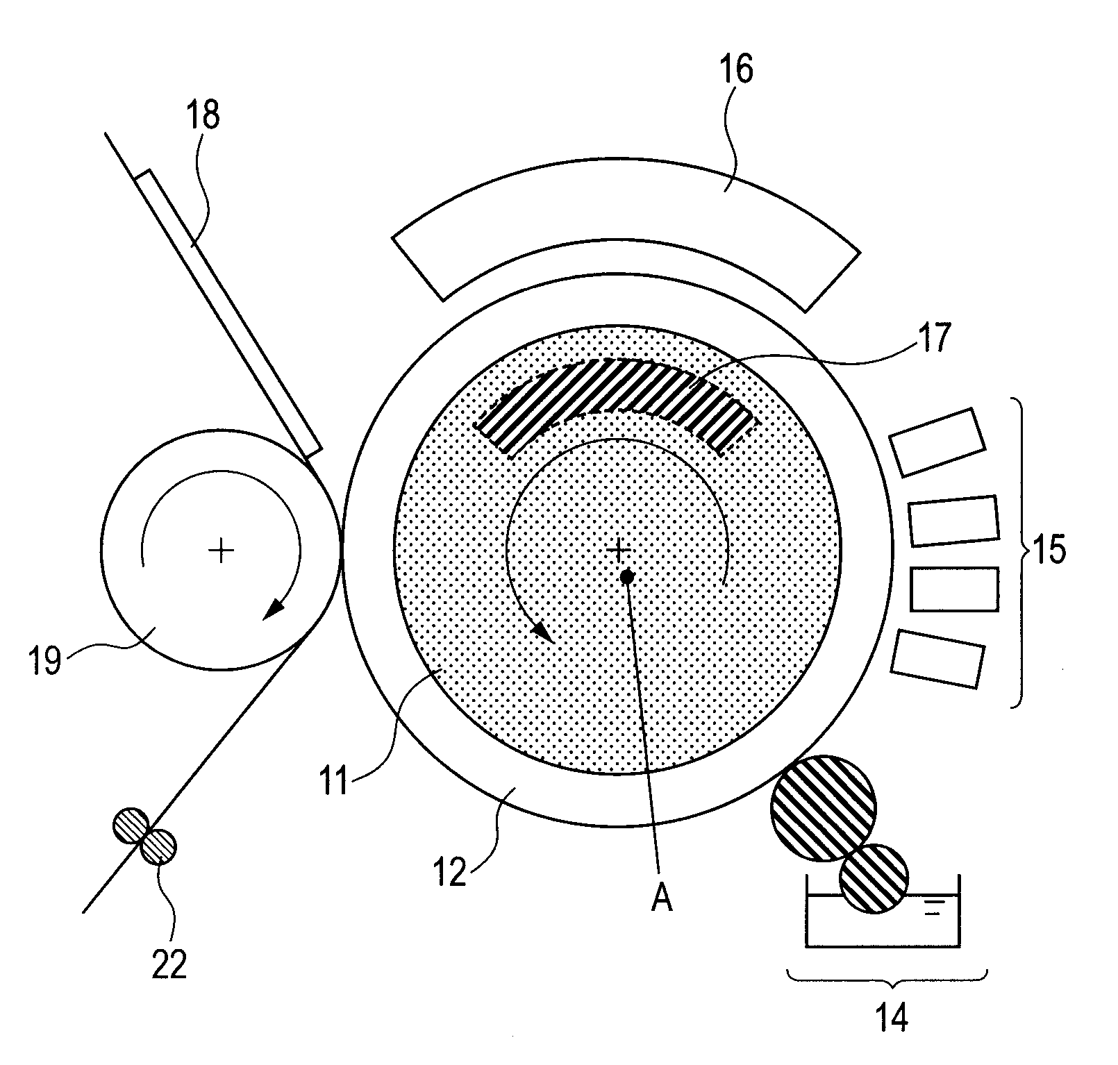 Transfer ink jet recording apparatus