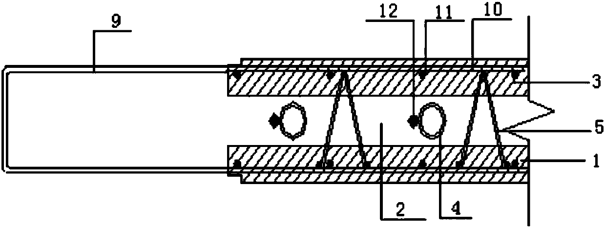 Overlapping wall structure and manufacture method thereof