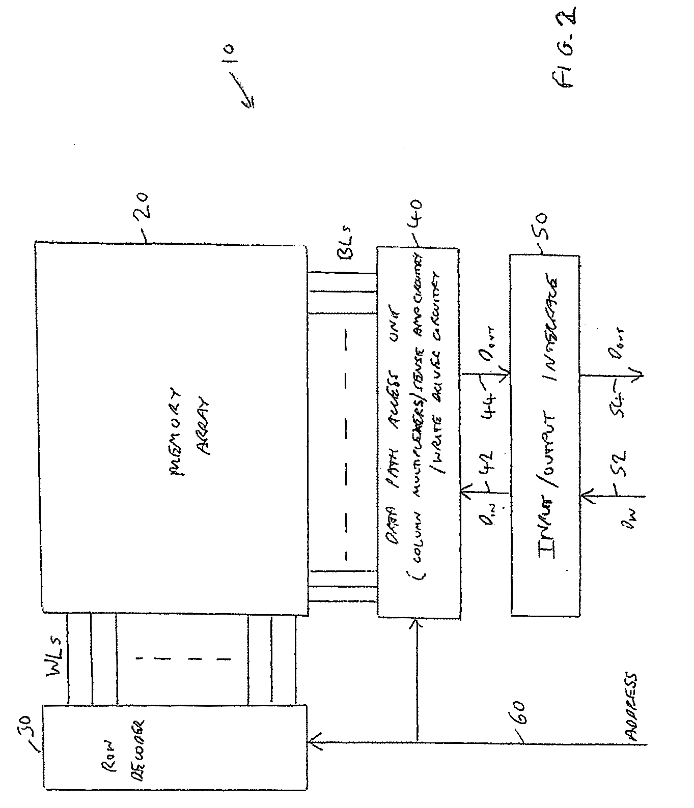 Memory device and method of operating such a memory device