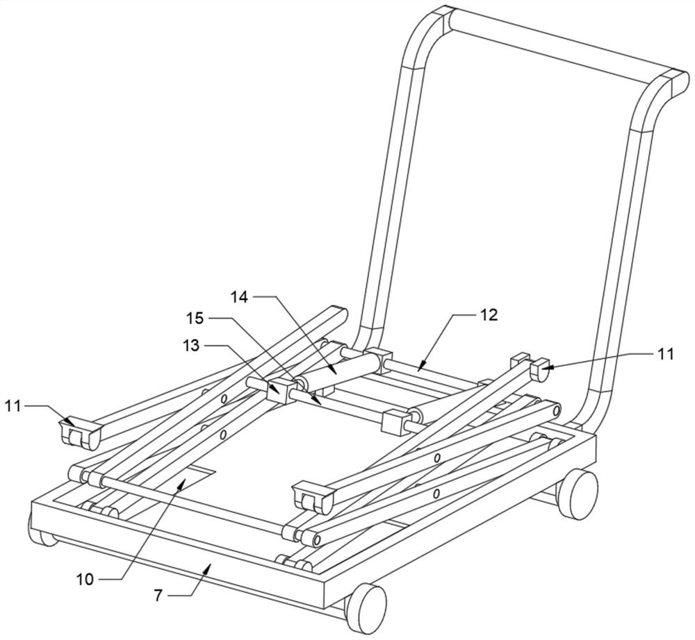 Loading, unloading and transferring device for common cargo warehousing narrow space