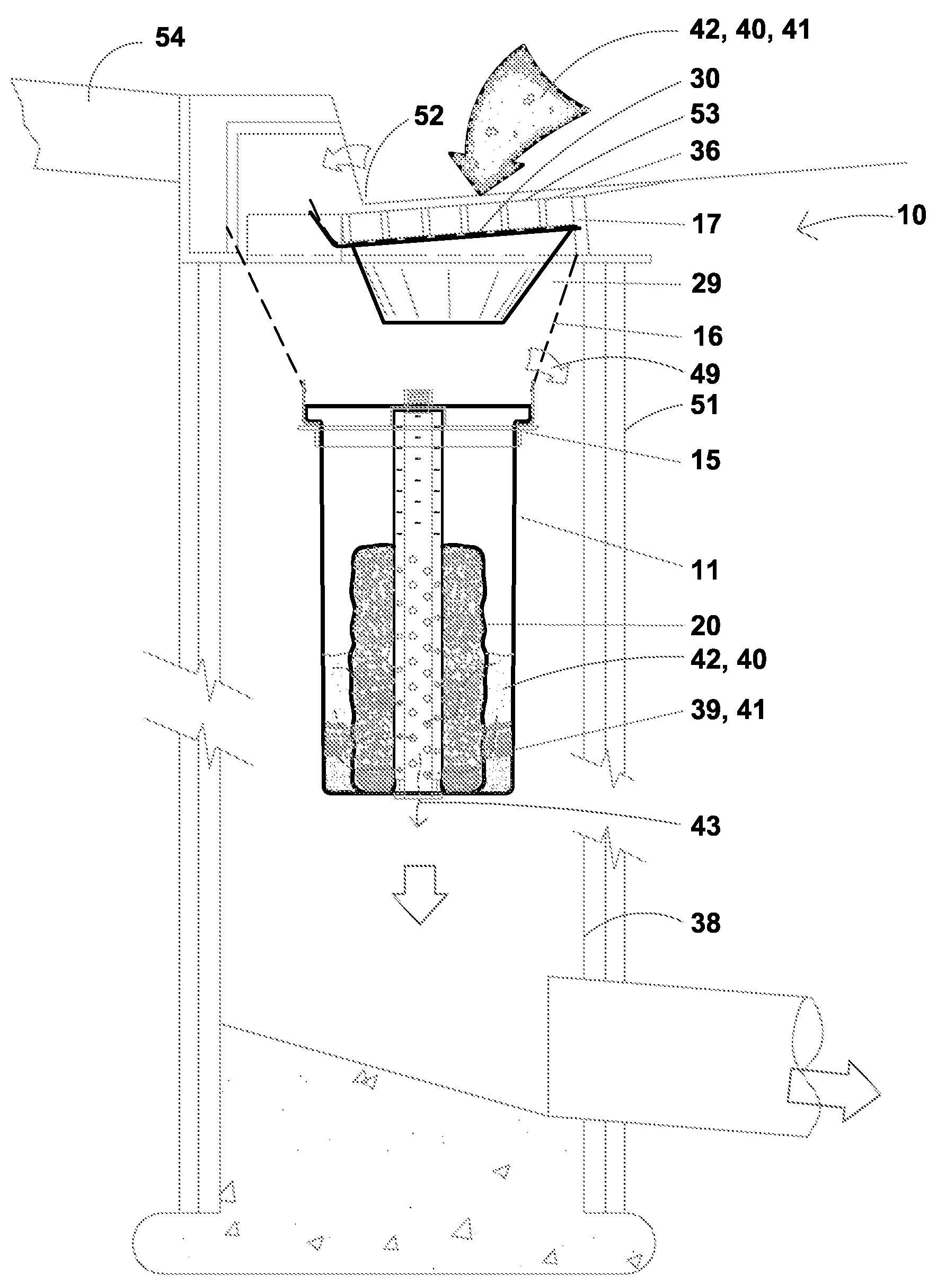 Catch basin filter absorber apparatus for water decontamination