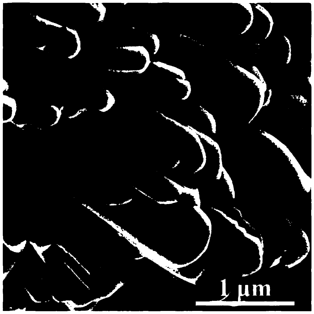 Preparation method and application of MoO3 self-assembled hexagonal prism structure