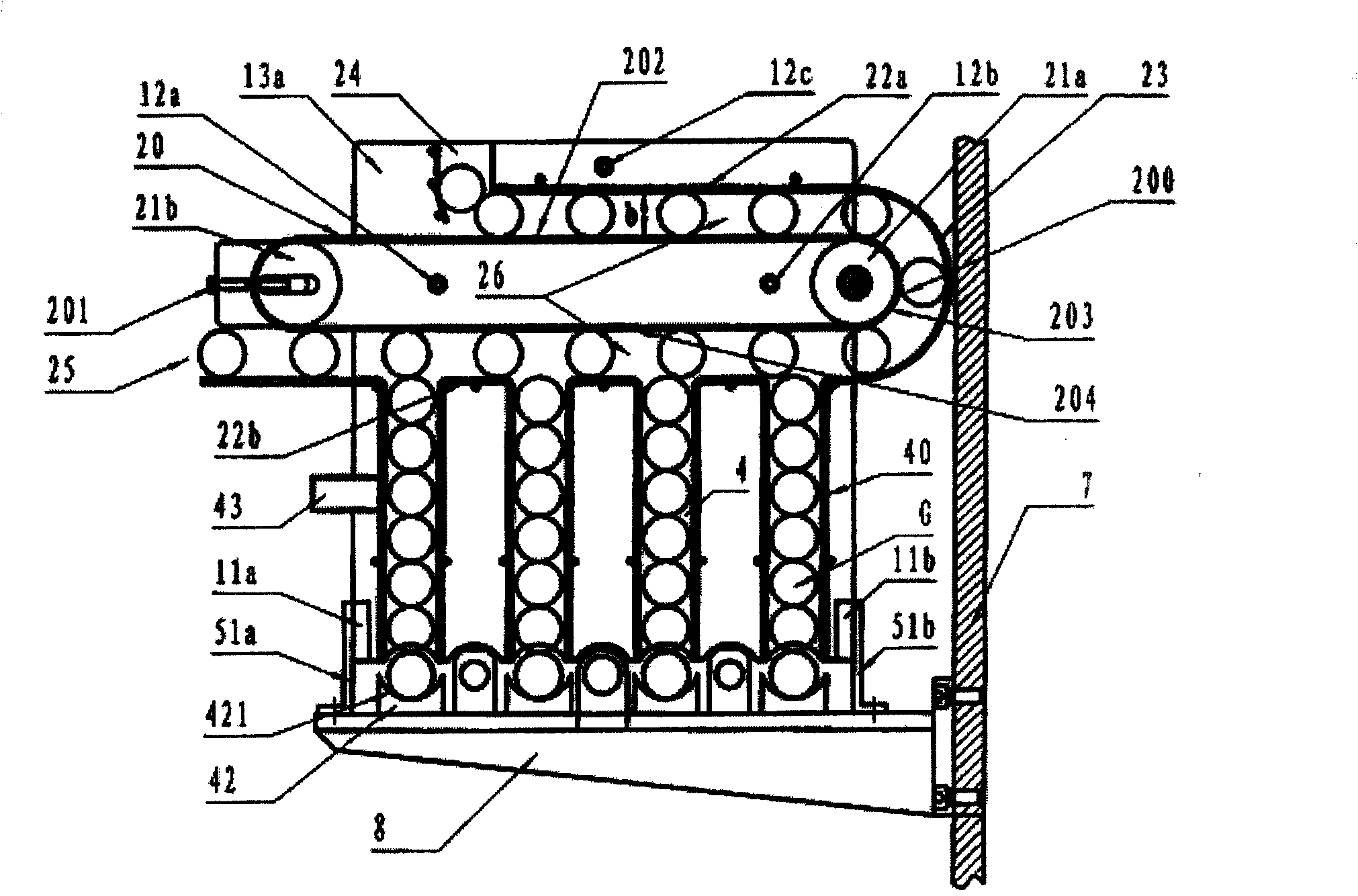 Equipment for transporting flexible pipe