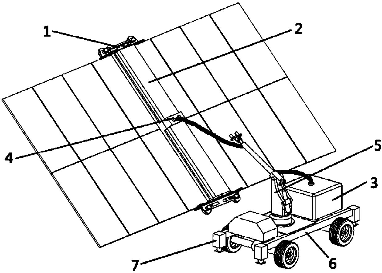 Comprehensive cleaning device for solar power station