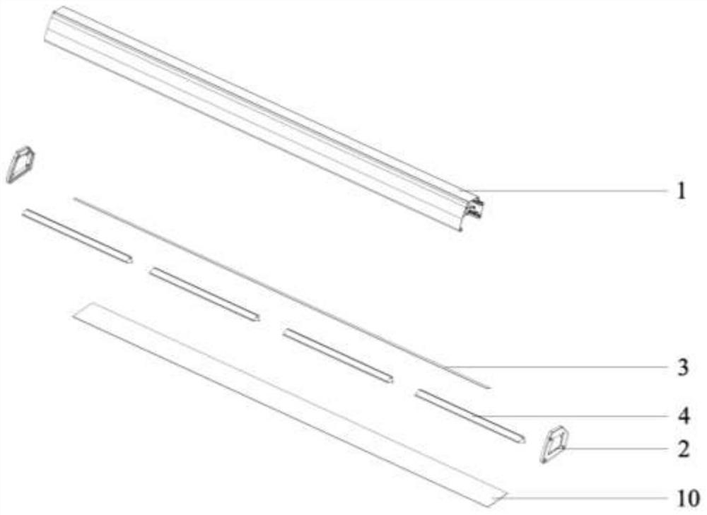 LED blackboard lamp blue light prevention method and LED blackboard lamp