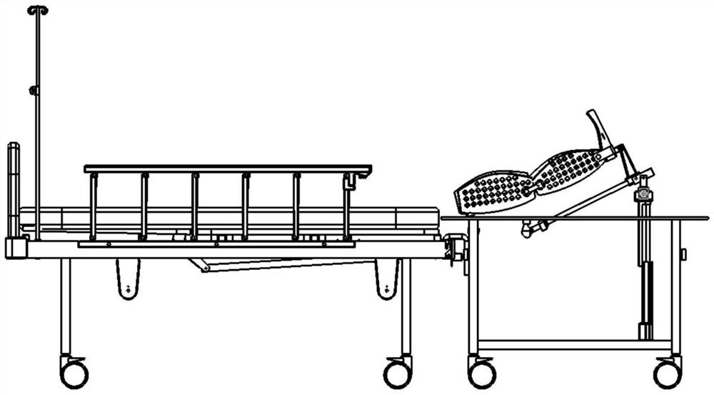 Lower limb movement assisting robot system for coma patient