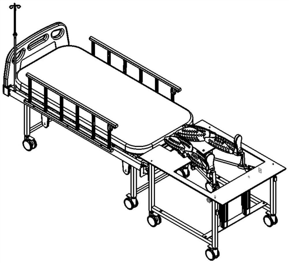 Lower limb movement assisting robot system for coma patient