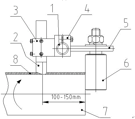 A head cutting machine for pe anti-corrosion pipe anti-corrosion layer