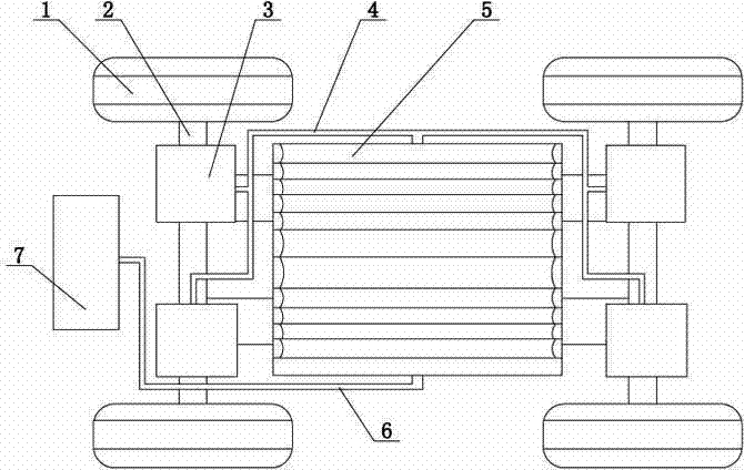 Automatically inflated air-powered automobile