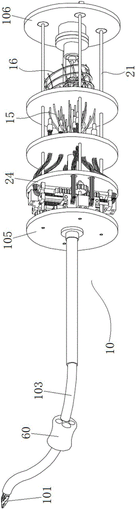 Flexible operation tool system capable of achieving disinfection