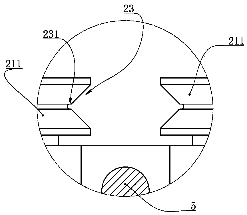 A transmission mechanism for a round bar forming machine