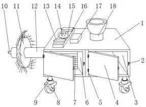 Novel ventilation pipeline cleaning robot and using method thereof