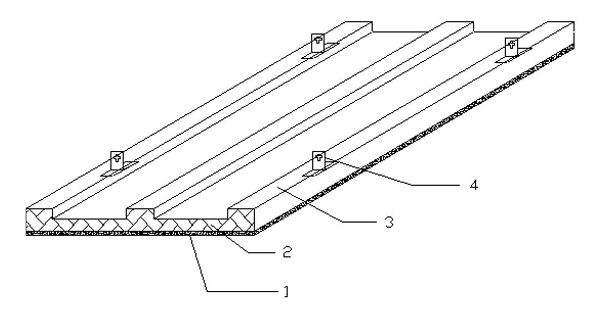 Fiber reinforcing times force stone decoration product and production method thereof