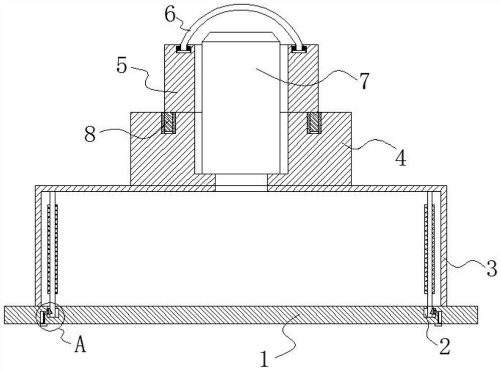 Camera module support and camera module