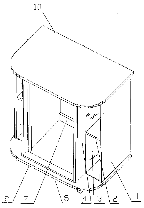 Bar type electric freezer cabinet