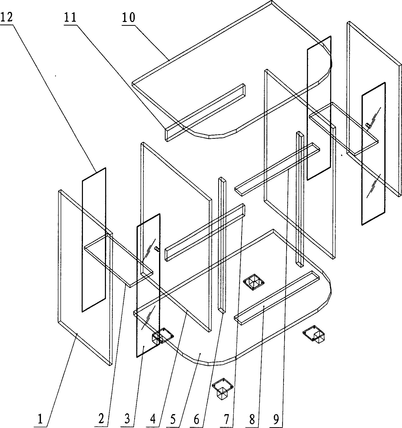 Bar type electric freezer cabinet