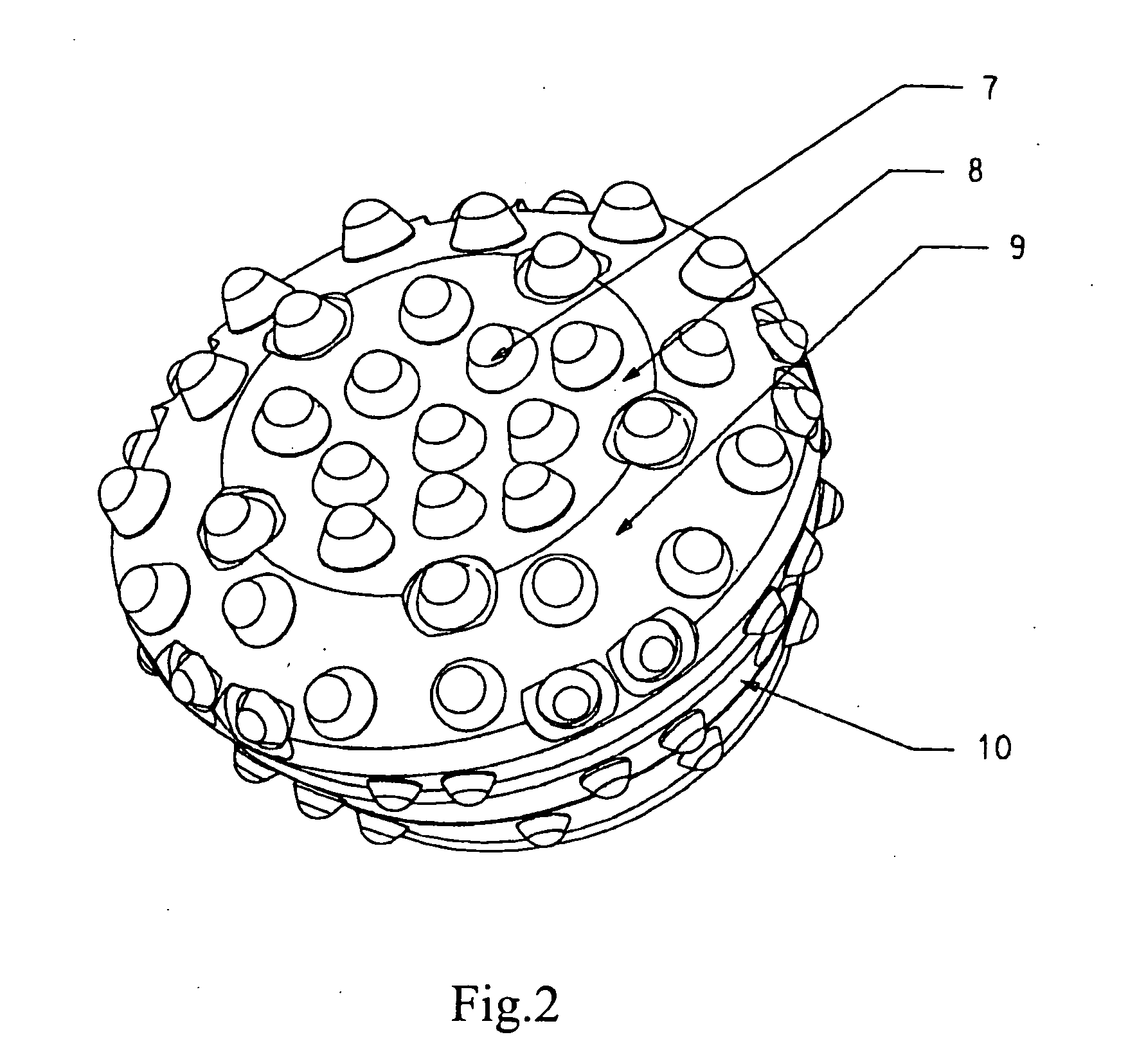 Roller bit with a journal pin offset from the central axis thereof