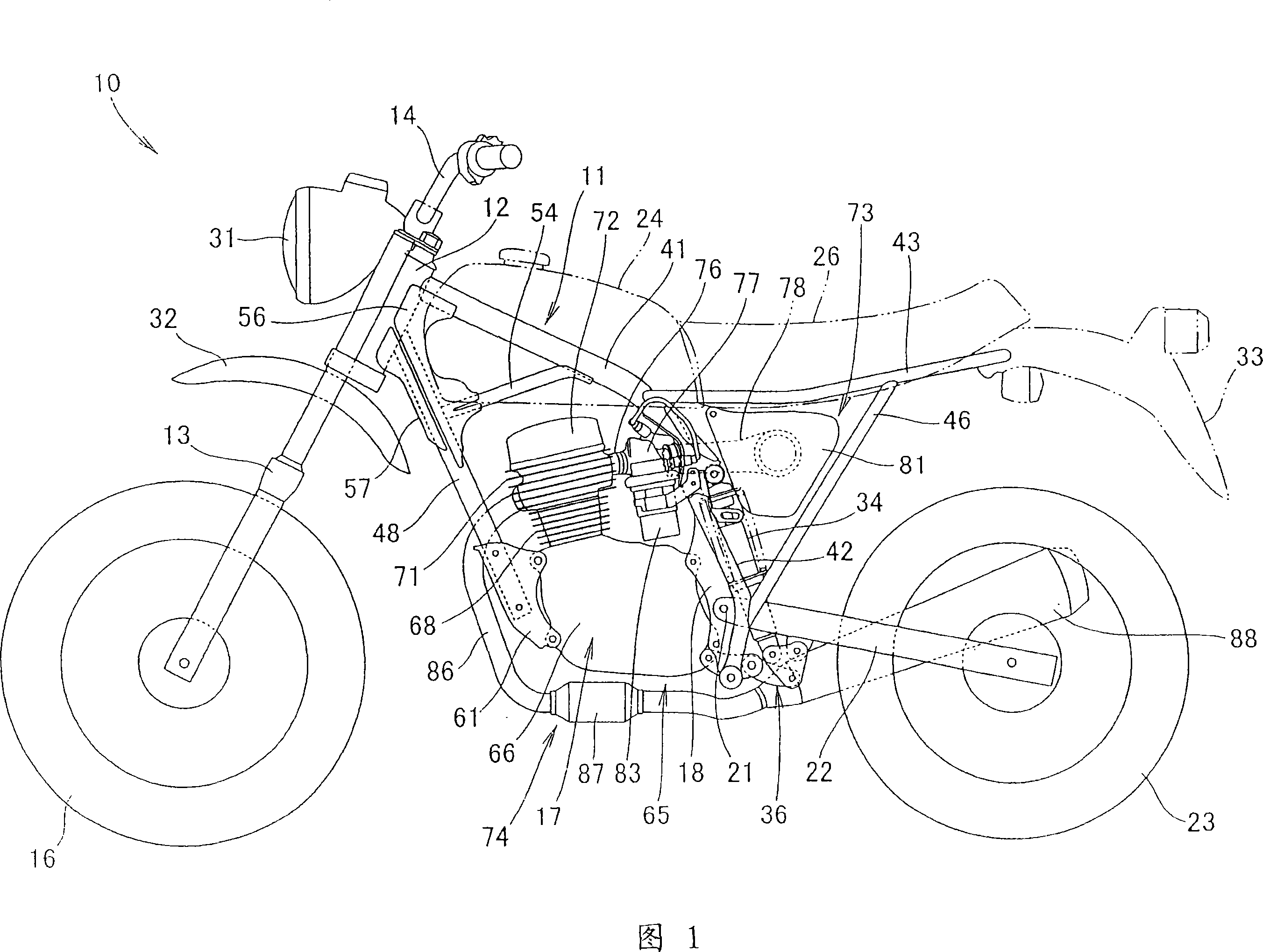 Fuel pump configuring structure of vehicle