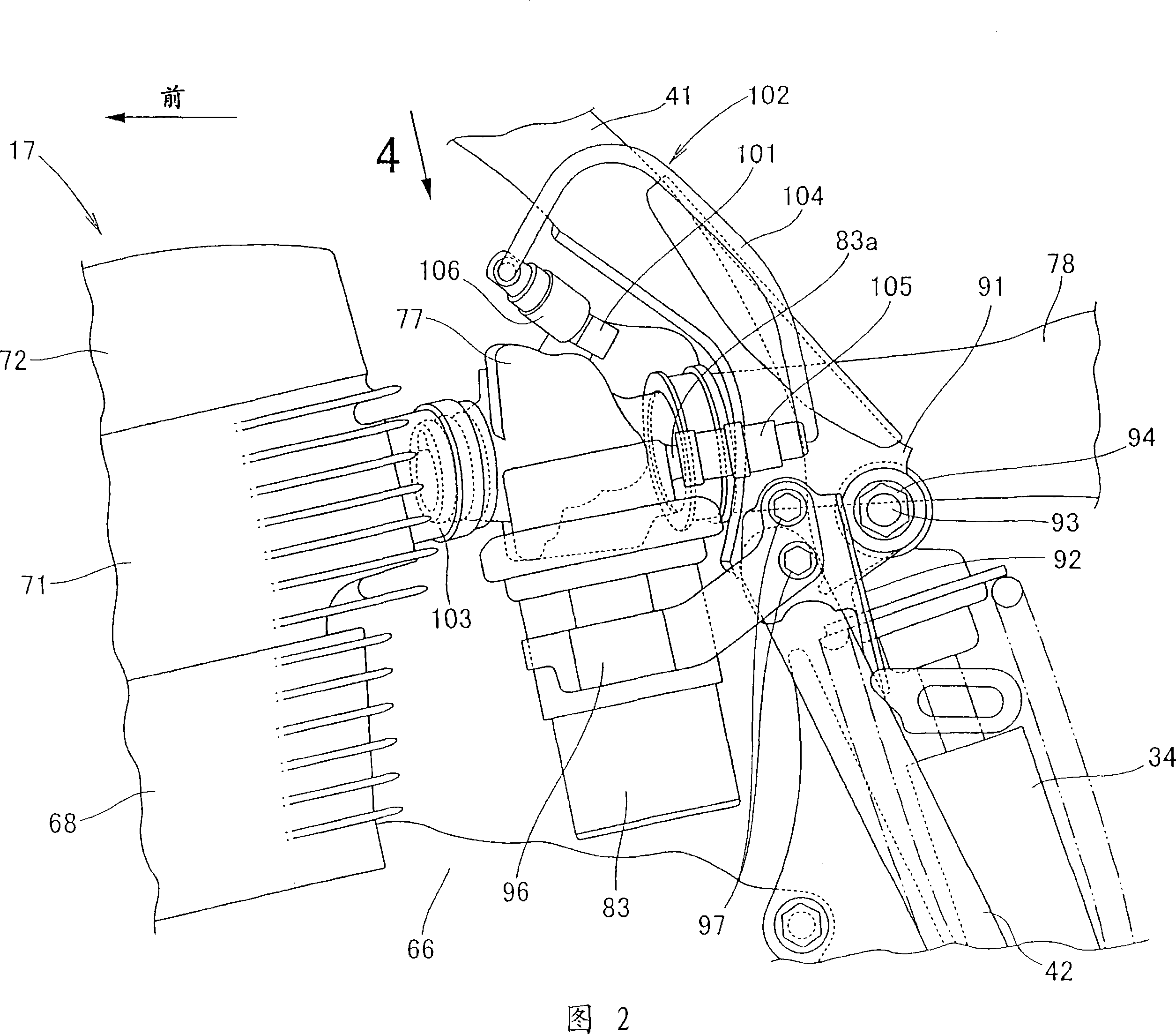 Fuel pump configuring structure of vehicle