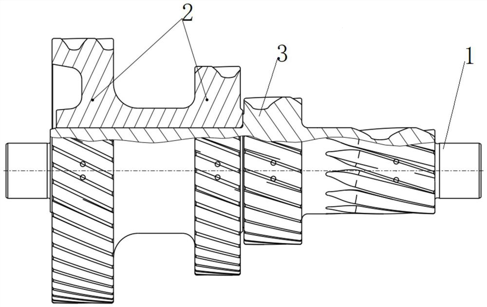 Intermediate shaft assembly, gearbox, vehicle and assembling method of intermediate shaft assembly