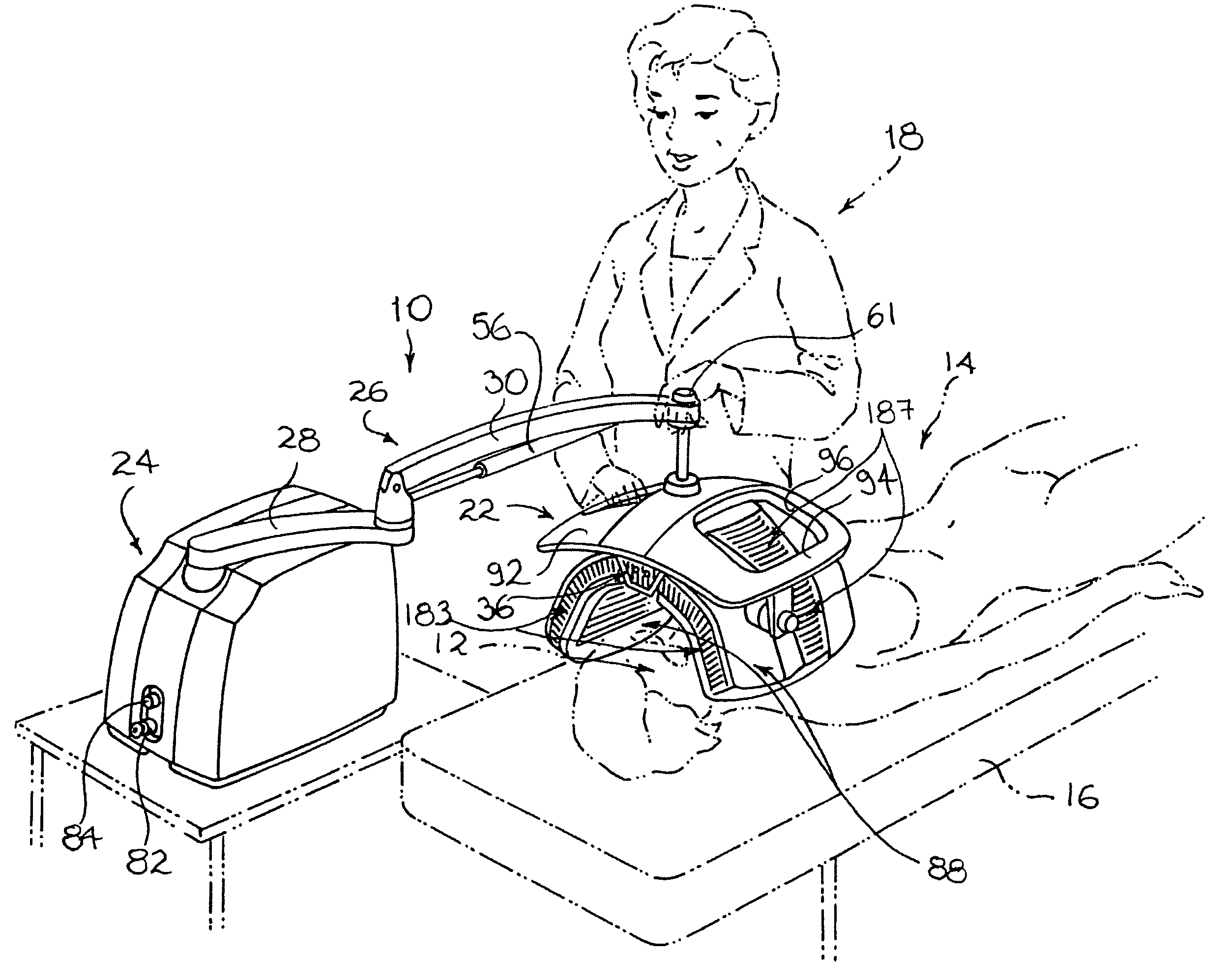 Device for the treatment of mammalian tissues