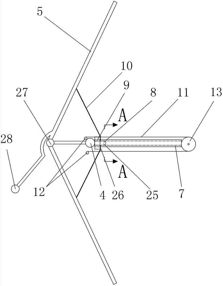 Wind power generation turbine with retractable blades