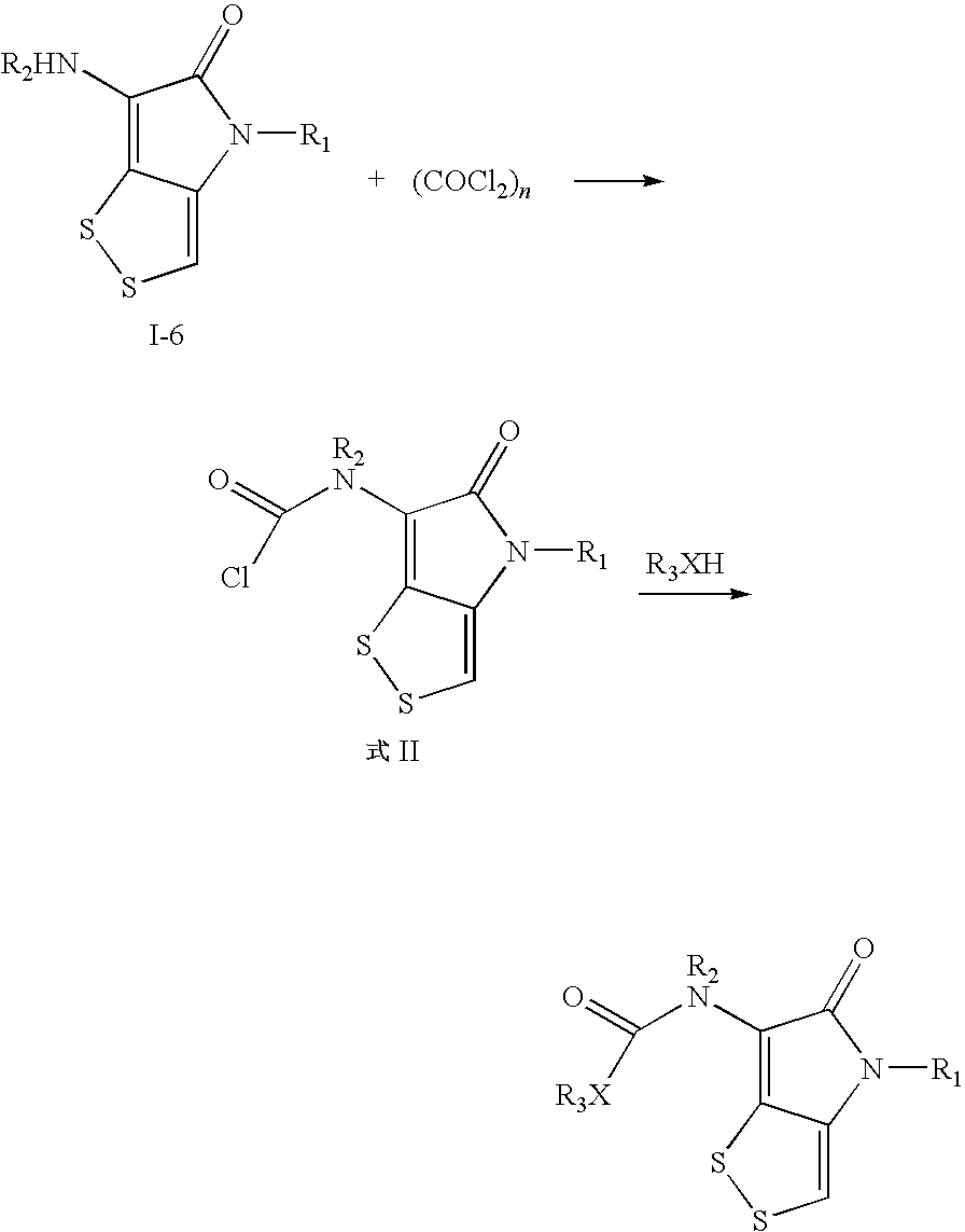 Dithiolopyrrolone compounds, the preparation and the use thereof