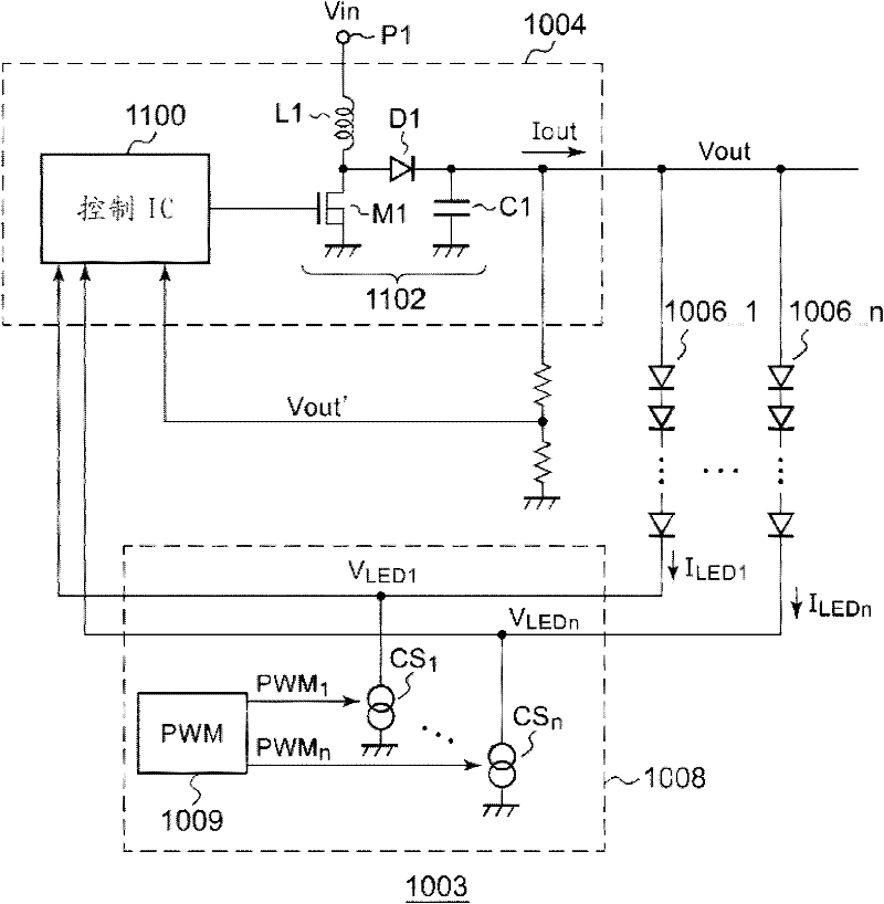 Control circuit and control method of switch power supply, light-emitting device and electronic device