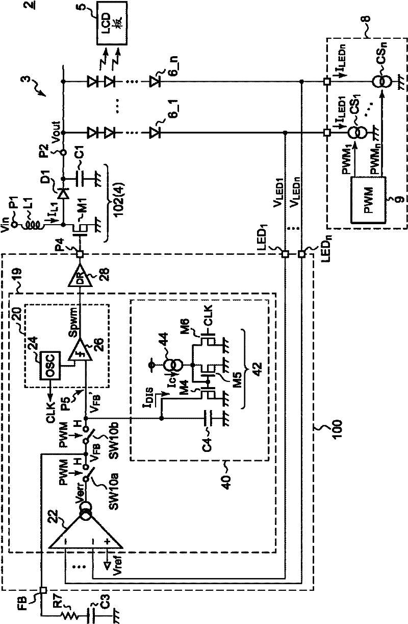 Control circuit and control method of switch power supply, light-emitting device and electronic device