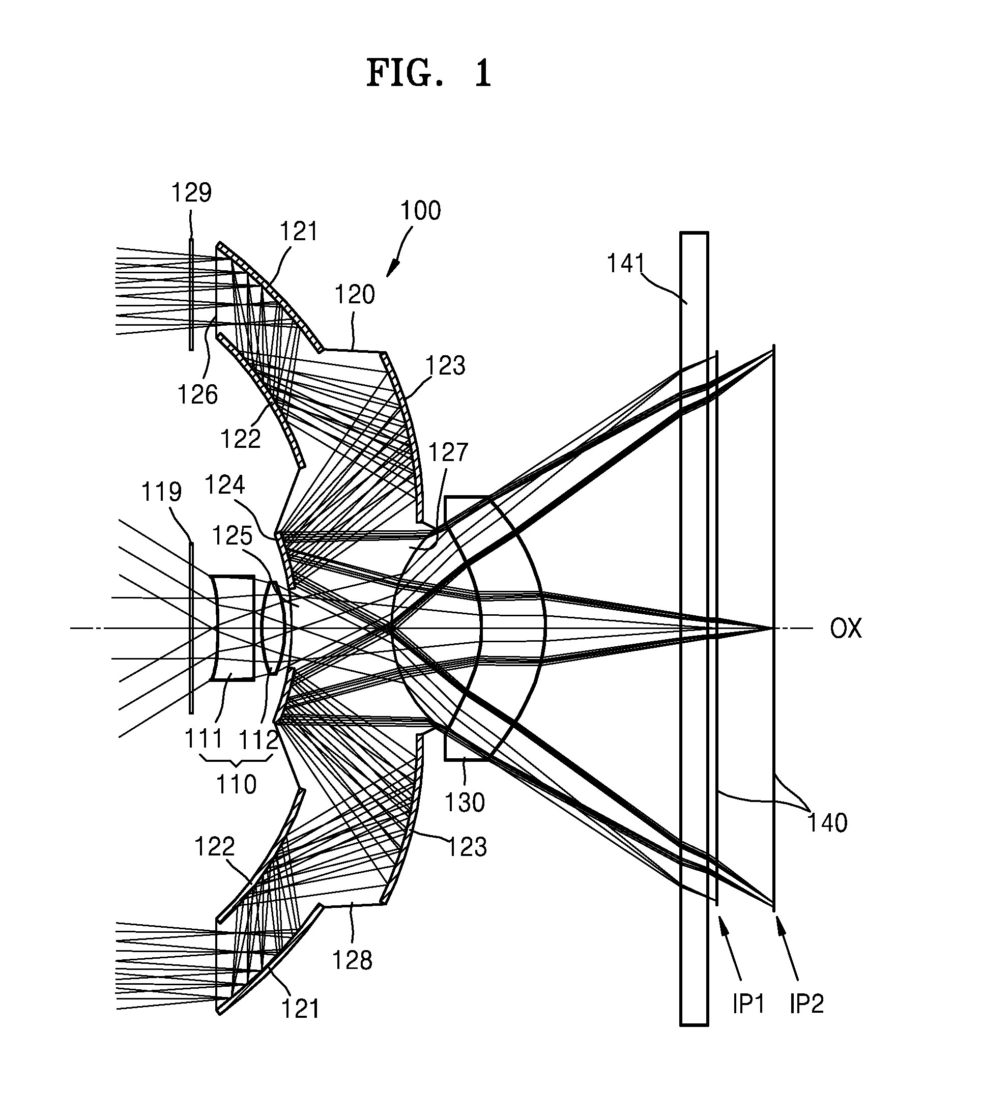 Bifocal lens and imaging device including same