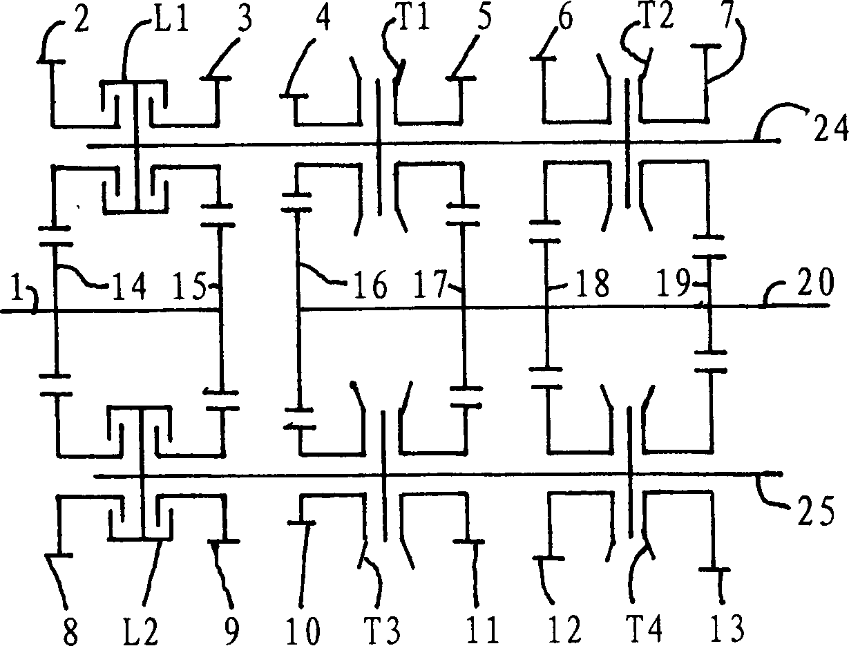 Multi-clutch type variable transmission device