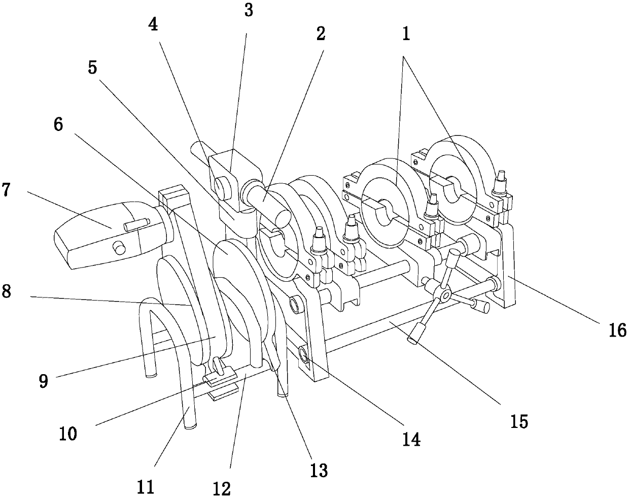 Natural-gas pipe welding machine