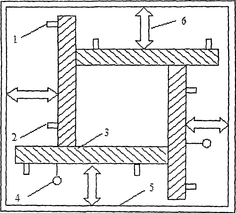 Casting mold experimental equipment for technology under simulating light press continuous casting blank and method