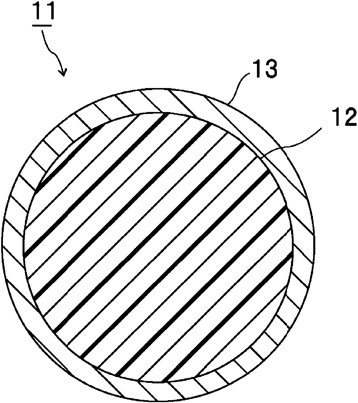 Particles, connecting material and connection structure